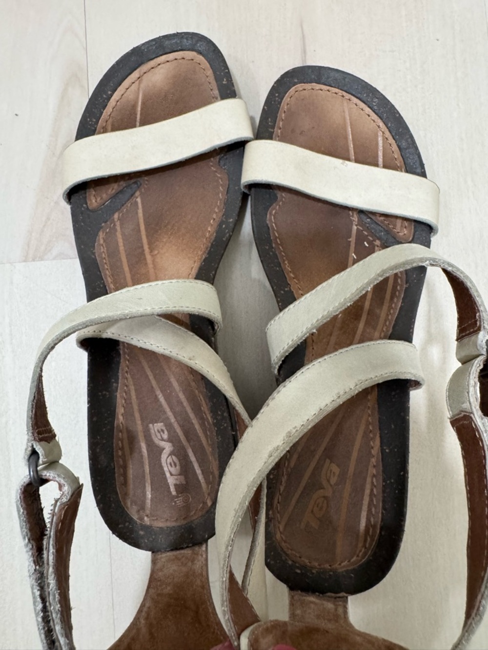 Teva Cabrillo Strap Wedge Sandal Women's 7 Brown Tan 1007732 Outdoor Athleisure - Picture 8 of 13